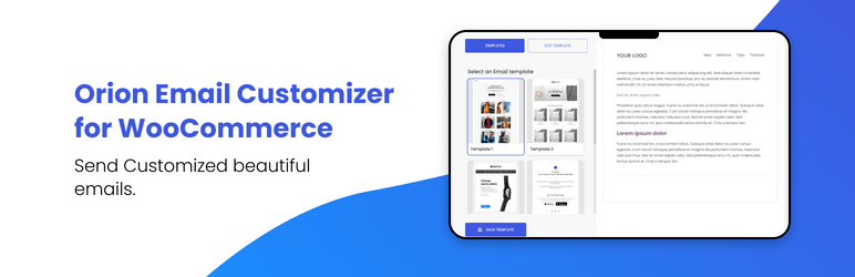 Orion Email Customizer For Woocommerce Preview Wordpress Plugin - Rating, Reviews, Demo & Download
