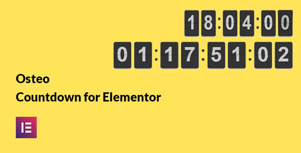 Osteo Countdown For Elementor Preview Wordpress Plugin - Rating, Reviews, Demo & Download