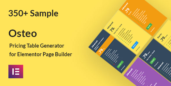 Osteo – Pricing Table Generator For Elementor And WPbakery Preview Wordpress Plugin - Rating, Reviews, Demo & Download