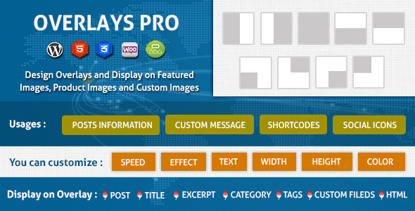 Overlays Over Images Wordpress Plugin Preview - Rating, Reviews, Demo & Download