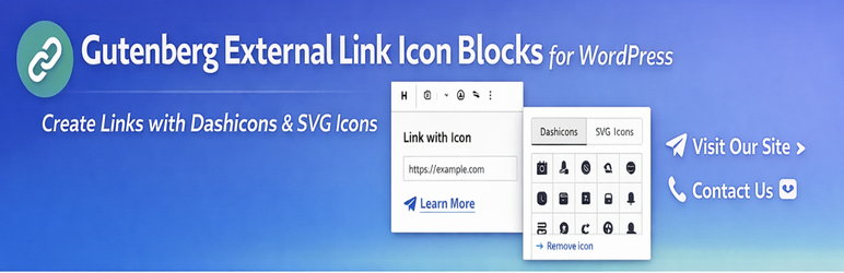 Owadud Link Icon Block Preview Wordpress Plugin - Rating, Reviews, Demo & Download