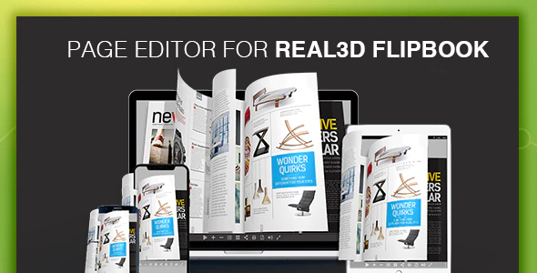 Page Editor For Real3D Flipbook Preview Wordpress Plugin - Rating, Reviews, Demo & Download