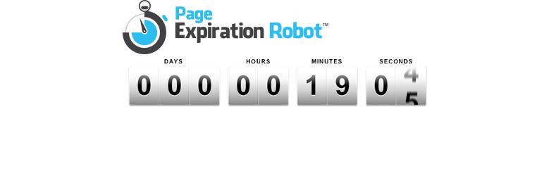 Page Expiration Robot – Countdown Timer Preview Wordpress Plugin - Rating, Reviews, Demo & Download