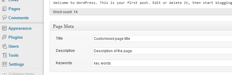 Page Meta Preview Wordpress Plugin - Rating, Reviews, Demo & Download