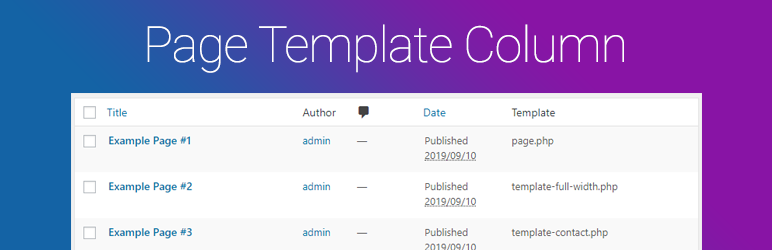 Page Template Column Preview Wordpress Plugin - Rating, Reviews, Demo & Download