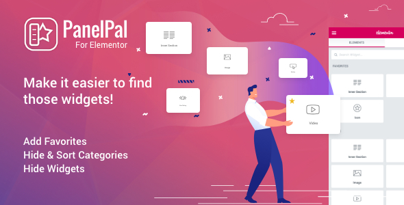 PanelPal For Elementor – Manage Widgets And Categories Preview Wordpress Plugin - Rating, Reviews, Demo & Download
