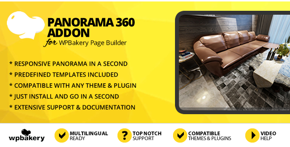 Panorama 360 Addon For WPBakery Page Builder Preview Wordpress Plugin - Rating, Reviews, Demo & Download