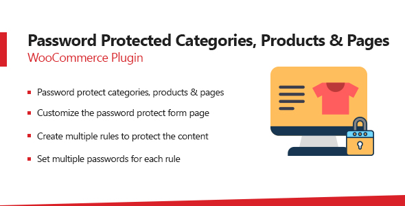 Password Protected Categories, Products & Pages Plugin For WooCommerce Preview - Rating, Reviews, Demo & Download