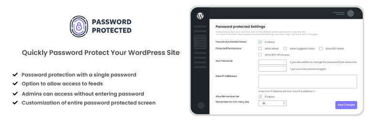 Password Protected – Ultimate Plugin To Password Protect Your WordPress Content With Ease Preview - Rating, Reviews, Demo & Download
