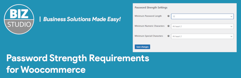 Password Strength Requirements For Woocommerce Preview Wordpress Plugin - Rating, Reviews, Demo & Download