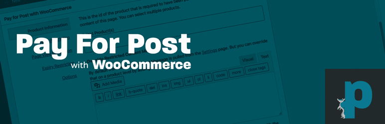 Pay For Post With WooCommerce Preview Wordpress Plugin - Rating, Reviews, Demo & Download