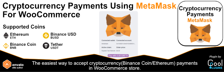 Pay With MetaMask For WooCommerce – Cryptocurrency Payment Gateway Preview Wordpress Plugin - Rating, Reviews, Demo & Download