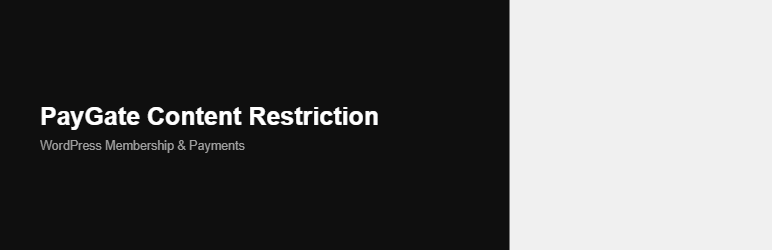 PayGate Content Restriction Preview Wordpress Plugin - Rating, Reviews, Demo & Download
