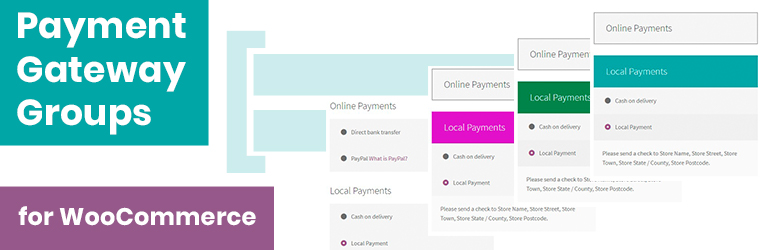 Payment Gateway Groups For WooCommerce Preview Wordpress Plugin - Rating, Reviews, Demo & Download