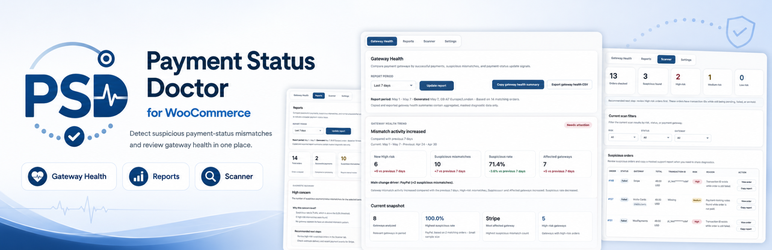 Payment Status Doctor For WooCommerce Preview Wordpress Plugin - Rating, Reviews, Demo & Download