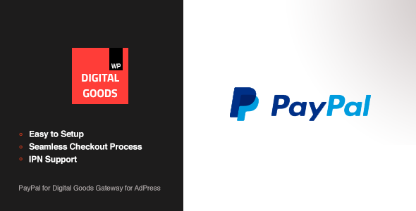 PayPal Digital Goods Gateway – AdPress Preview Wordpress Plugin - Rating, Reviews, Demo & Download