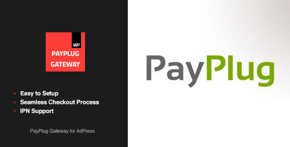 PayPlug Gateway – AdPress Addon Preview Wordpress Plugin - Rating, Reviews, Demo & Download