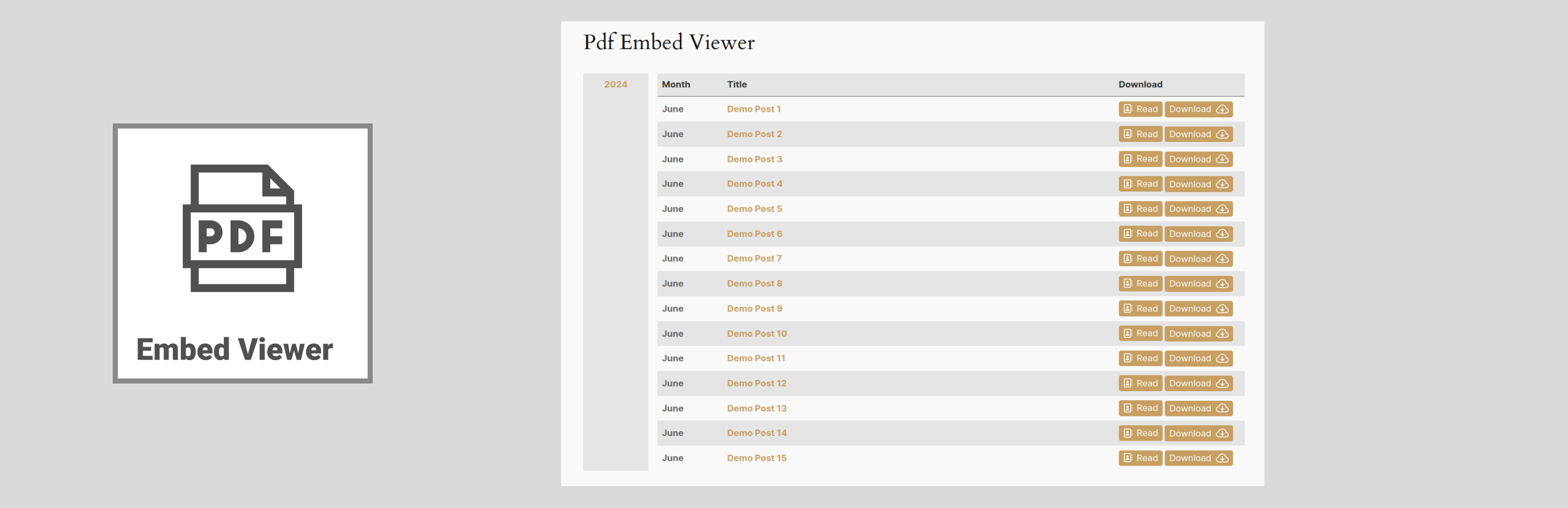 PDF Embed Viewer Preview Wordpress Plugin - Rating, Reviews, Demo & Download