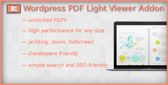 PDF Light Viewer PRO Addon Preview Wordpress Plugin - Rating, Reviews, Demo & Download