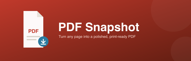 PDF Snapshot Preview Wordpress Plugin - Rating, Reviews, Demo & Download