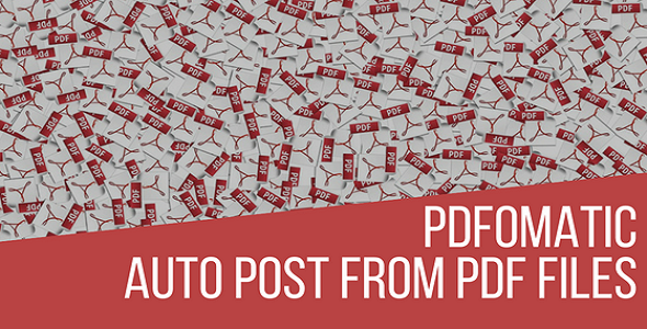 Pdfomatic Automatic Post Generator Plugin For WordPress Preview - Rating, Reviews, Demo & Download