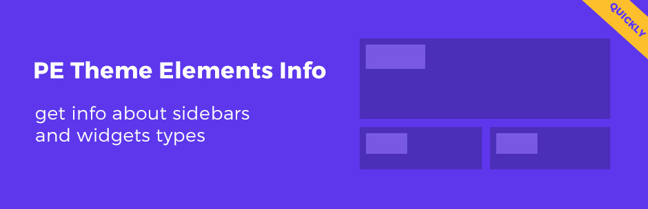 PE Theme Elements Info – Get Info About Sidebars And Widgets Types Preview Wordpress Plugin - Rating, Reviews, Demo & Download