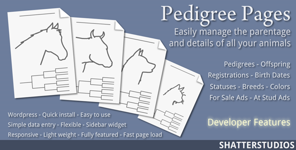 Pedigree Pages Preview Wordpress Plugin - Rating, Reviews, Demo & Download