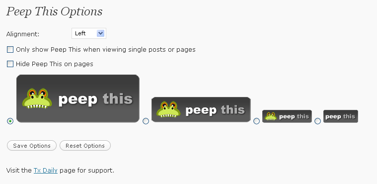 Peep This Preview Wordpress Plugin - Rating, Reviews, Demo & Download