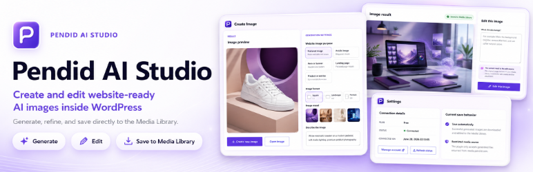Pendid AI Studio Preview Wordpress Plugin - Rating, Reviews, Demo & Download