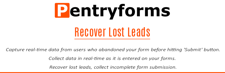 PentryForms – Lead Capture Software Preview Wordpress Plugin - Rating, Reviews, Demo & Download