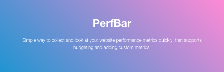 PerfBar Preview Wordpress Plugin - Rating, Reviews, Demo & Download