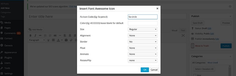 Perfect Font Awesome Integration Preview Wordpress Plugin - Rating, Reviews, Demo & Download