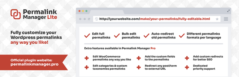Permalink Manager Lite Preview Wordpress Plugin - Rating, Reviews, Demo & Download