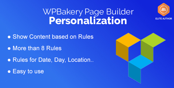 Personalization For WPBakery Page Builder Preview Wordpress Plugin - Rating, Reviews, Demo & Download