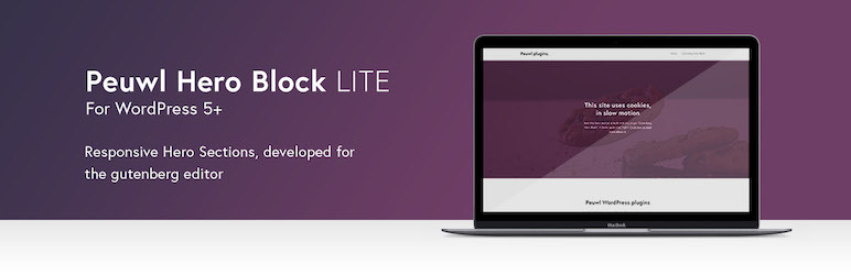 Peuwl Hero Block LITE Preview Wordpress Plugin - Rating, Reviews, Demo & Download