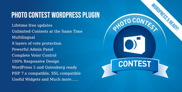 Photo Contest WordPress Plugin Preview - Rating, Reviews, Demo & Download