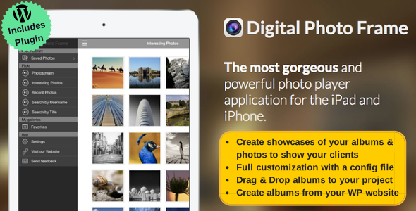 Photo Gallery Full App With Wordpress Plugin + IAD Preview - Rating, Reviews, Demo & Download