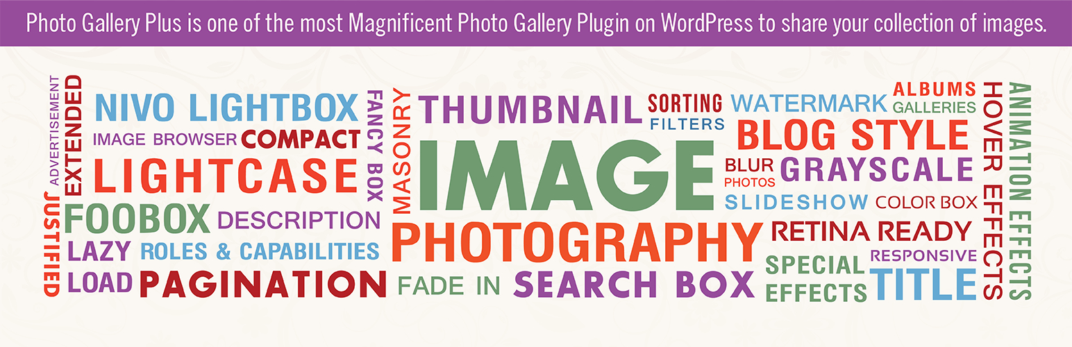 Photo Gallery Plus – Image Gallery Plugin For WordPress Preview - Rating, Reviews, Demo & Download