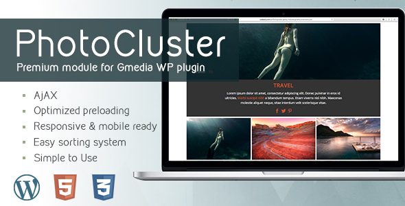 PhotoCluster 1 Wordpress Plugin - Rating, Reviews, Demo & Download