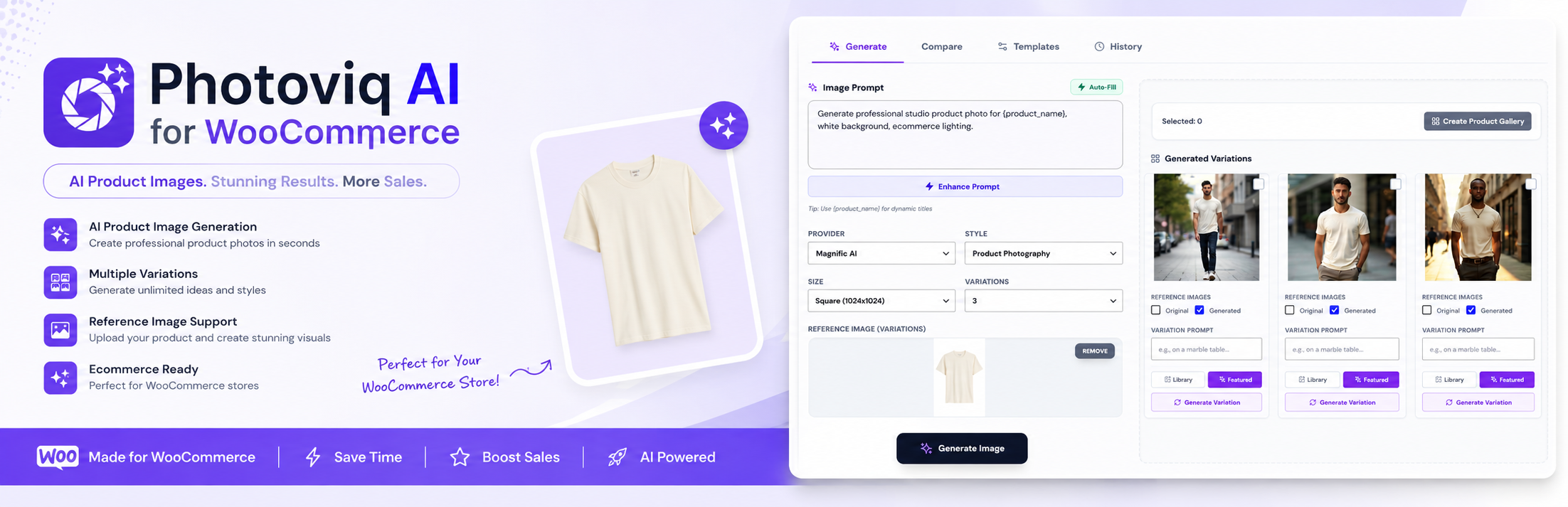 Photoviq AI For WooCommerce Preview Wordpress Plugin - Rating, Reviews, Demo & Download