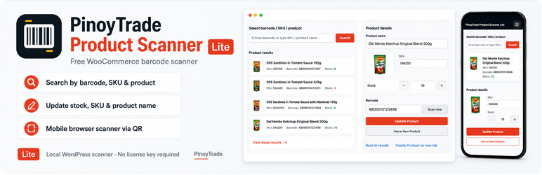 PinoyTrade Product Scanner Lite Preview Wordpress Plugin - Rating, Reviews, Demo & Download