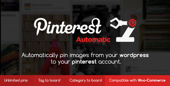 Pinterest Automatic Pin Wordpress Plugin Preview - Rating, Reviews, Demo & Download