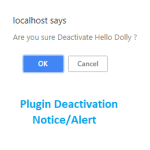Plugin Deactivation Notice
