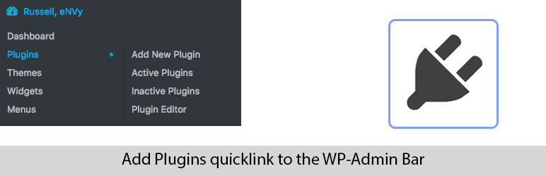 Plugins Admin Bar – WordPress Plugin Adding Plugin Link To WP Admin Bar Sub Menu Preview - Rating, Reviews, Demo & Download