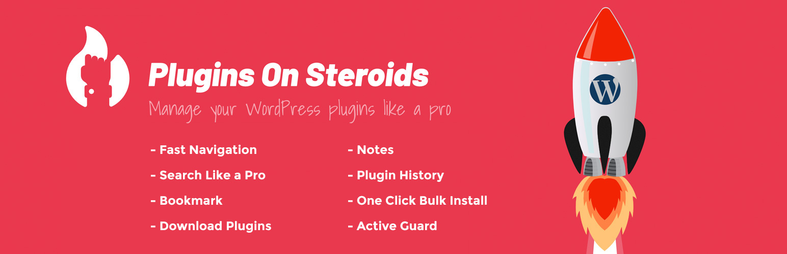 Plugins On Steroids – Manage Your Plugins Like A Pro Preview - Rating, Reviews, Demo & Download