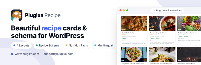 Plugixa Recipe Preview Wordpress Plugin - Rating, Reviews, Demo & Download