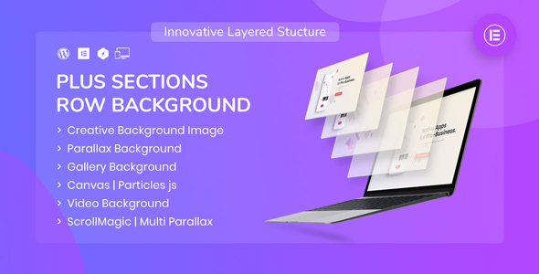 PlusSections – Ultimate Parallax | Video | Particles Row Background For Elementor Preview Wordpress Plugin - Rating, Reviews, Demo & Download