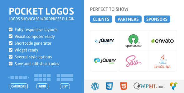 Pocket Logos WordPress Plugin Preview - Rating, Reviews, Demo & Download
