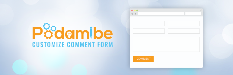 Podamibe Customize Comment Form Preview Wordpress Plugin - Rating, Reviews, Demo & Download