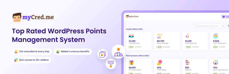 Points Management System For Gamification, Ranks, Badges, And Loyalty Rewards Program – MyCred Preview Wordpress Plugin - Rating, Reviews, Demo & Download